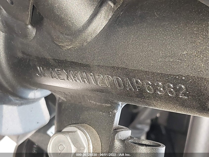 VIN JKAEXKH12PDAP6362 2023 KAWASAKI EX400