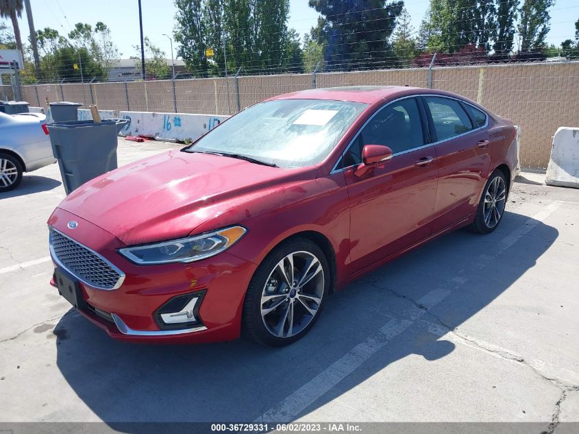 2019 FORD FUSION TITANIUM - 3FA6P0D97KR222963