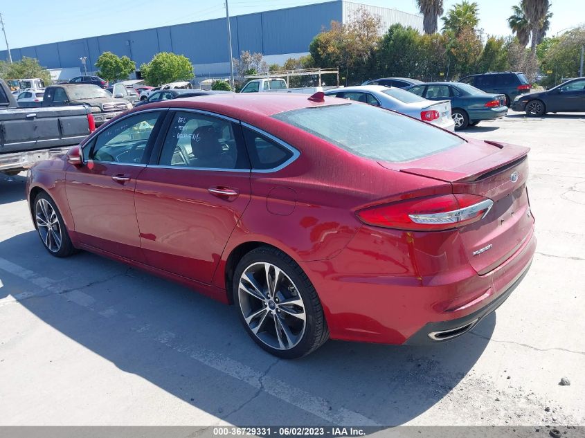 2019 FORD FUSION TITANIUM - 3FA6P0D97KR222963