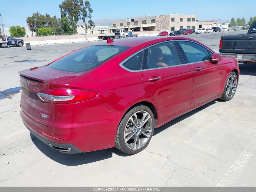 2019 FORD FUSION TITANIUM - 3FA6P0D97KR222963