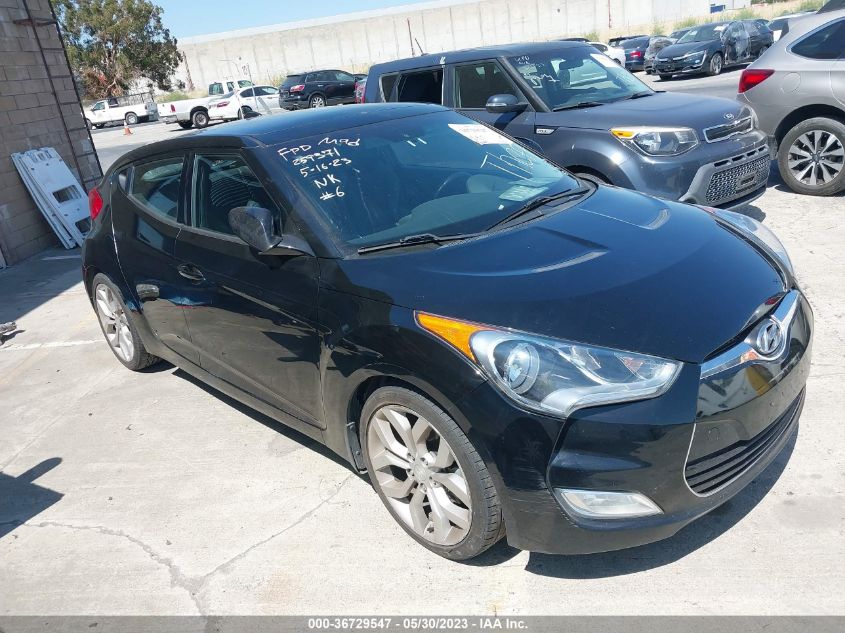 2013 HYUNDAI VELOSTER W/BLACK INT - KMHTC6AD4DU157257