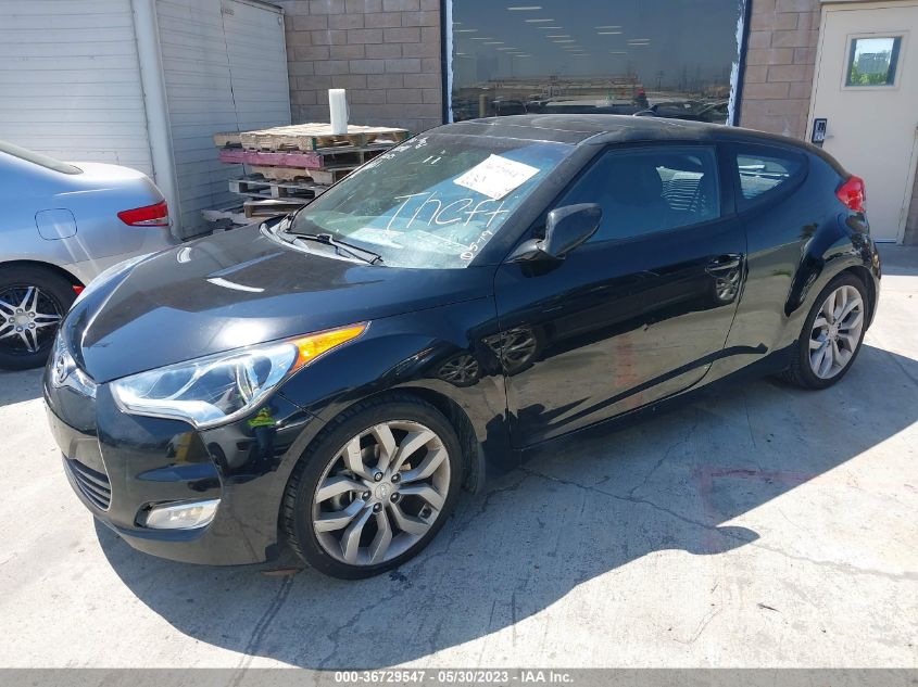 2013 HYUNDAI VELOSTER W/BLACK INT - KMHTC6AD4DU157257