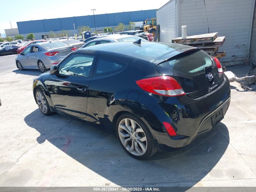 2013 HYUNDAI VELOSTER W/BLACK INT - KMHTC6AD4DU157257