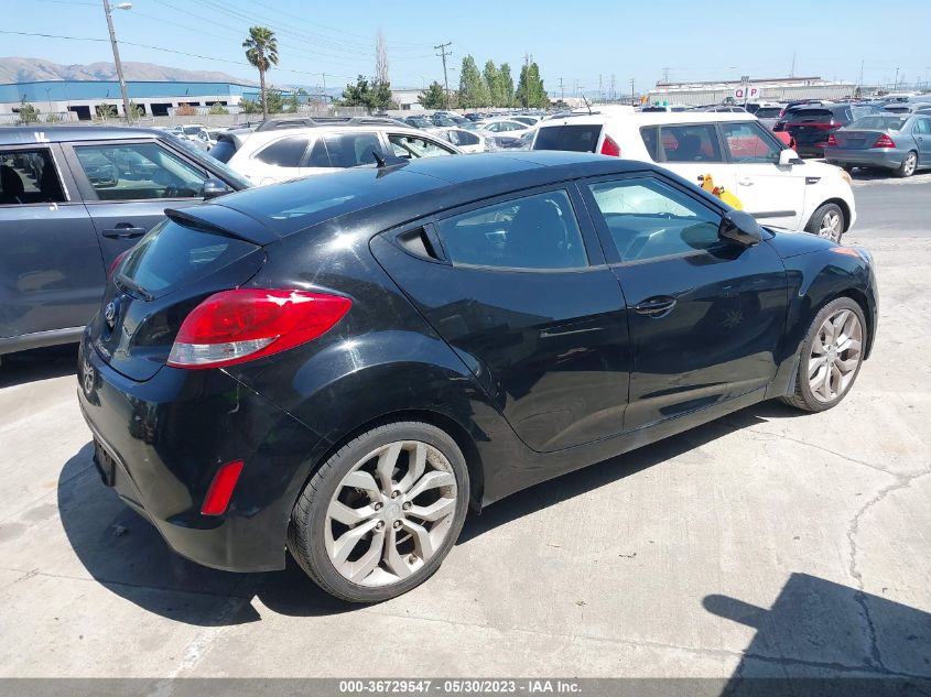 2013 HYUNDAI VELOSTER W/BLACK INT - KMHTC6AD4DU157257