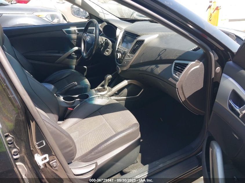 2013 HYUNDAI VELOSTER W/BLACK INT - KMHTC6AD4DU157257