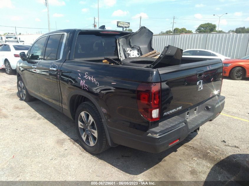 2019 HONDA RIDGELINE RTL-E - 5FPYK3F76KB007324