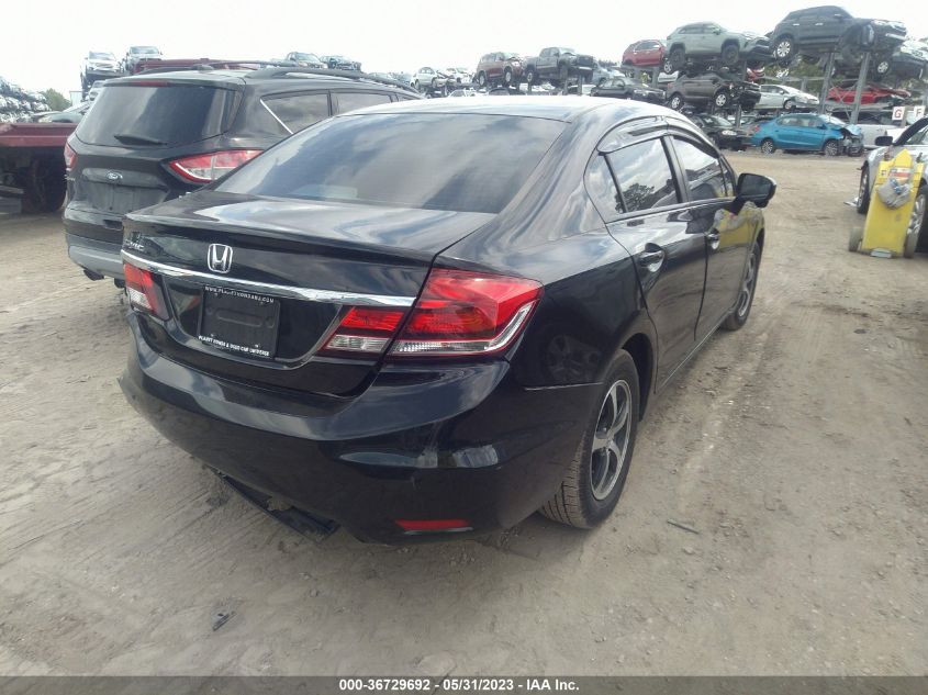 2015 HONDA CIVIC SEDAN SE - 19XFB2F7XFE703299