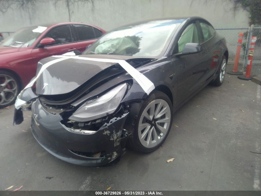 2022 TESLA MODEL 3 - 5YJ3E1EAXNF375389