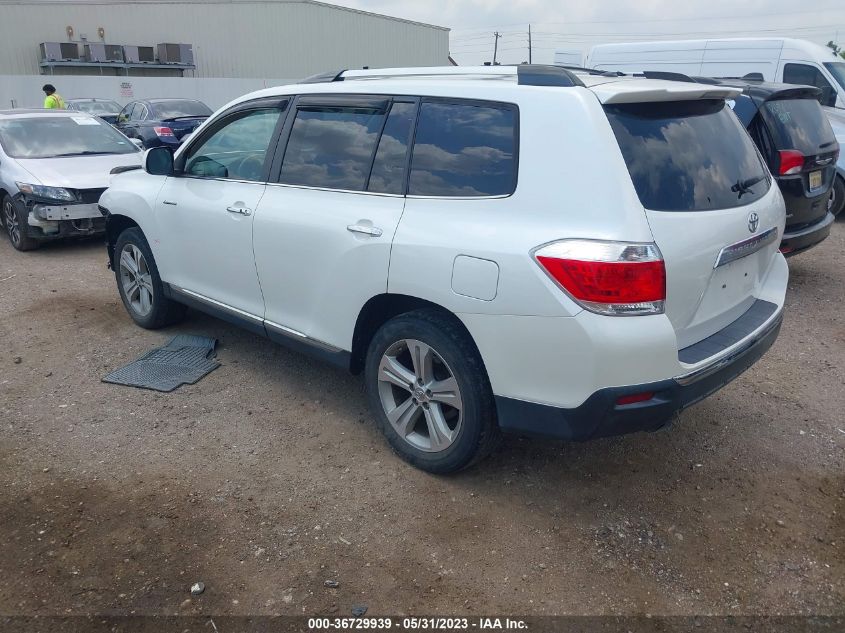 2013 TOYOTA HIGHLANDER LIMITED - 5TDYK3EH4DS110582