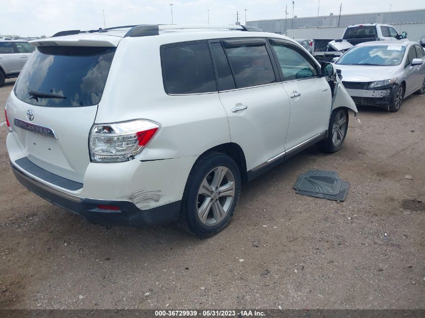 2013 TOYOTA HIGHLANDER LIMITED - 5TDYK3EH4DS110582