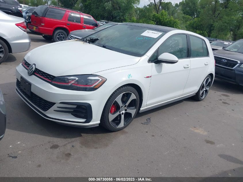 2019 VOLKSWAGEN GOLF GTI S/SE/AUTOBAHN - 3VW5T7AU8KM016371