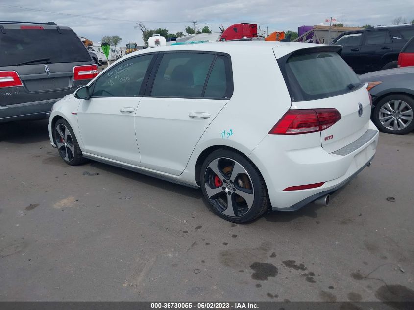 2019 VOLKSWAGEN GOLF GTI S/SE/AUTOBAHN - 3VW5T7AU8KM016371