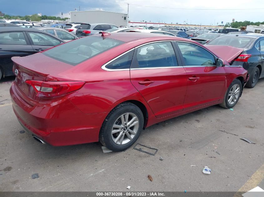 2015 HYUNDAI SONATA 2.4L SE - 5NPE24AF9FH228410