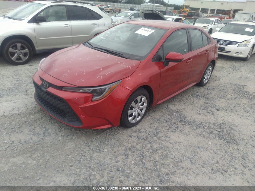 VIN 5YFEPMAE2MP180077 2021 TOYOTA COROLLA LE