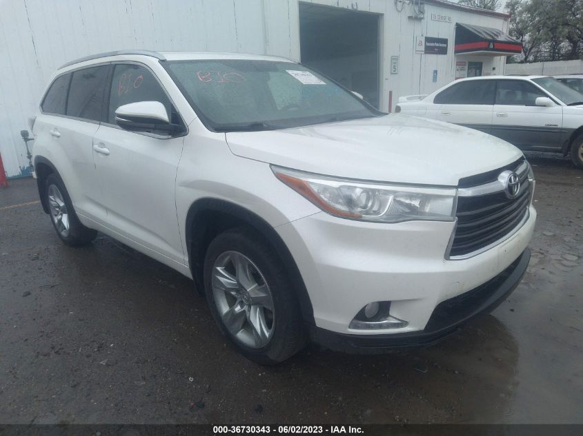 2014 TOYOTA HIGHLANDER LIMITED - 5TDDKRFH2ES070844