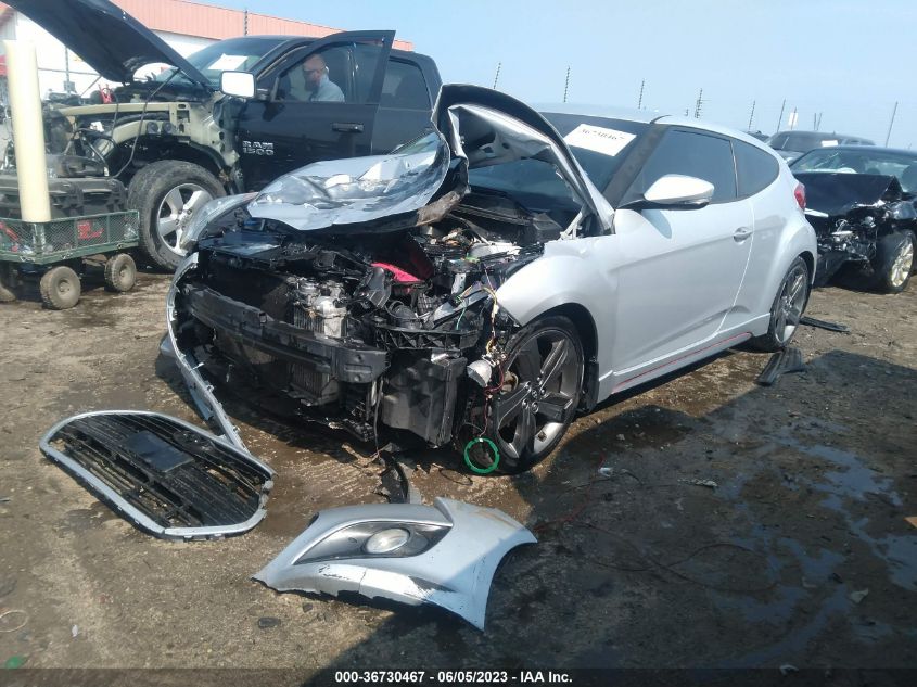 2014 HYUNDAI VELOSTER TURBO - KMHTC6AE8EU211296