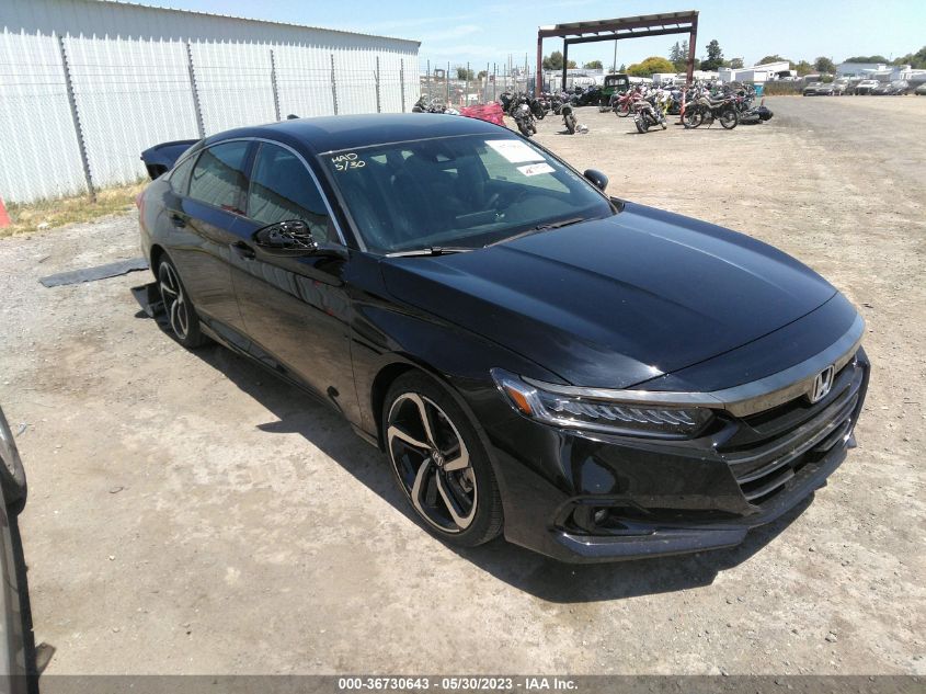 2022 HONDA ACCORD SEDAN SPORT - 1HGCV1F34NA095249