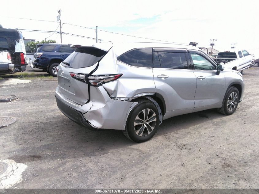 2022 TOYOTA HIGHLANDER XLE - 5TDGZRAH7NS121495