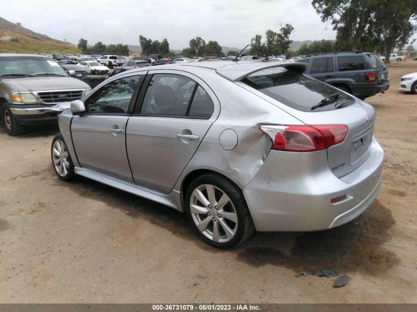 2013 MITSUBISHI LANCER SPORTBACK GT JA32X8HW0DU002873