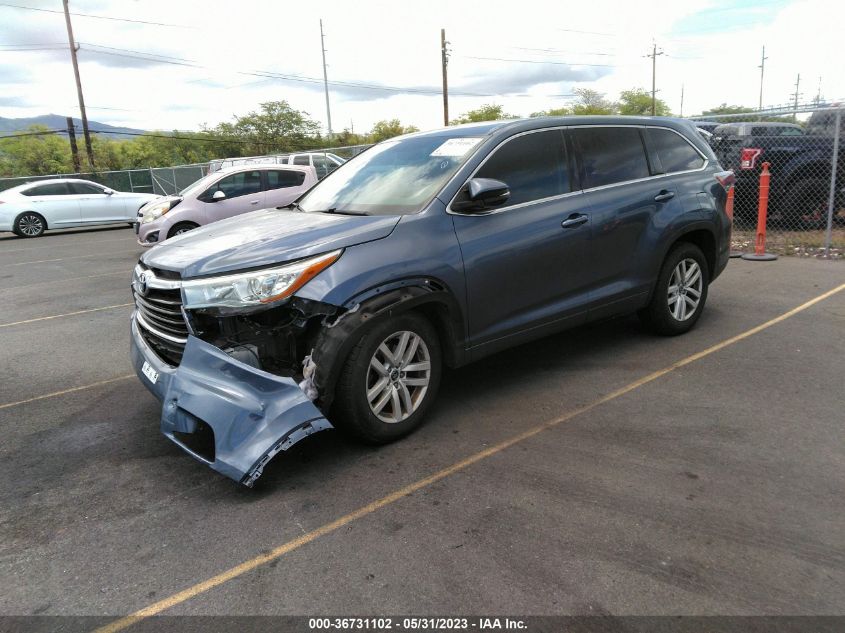 2016 TOYOTA HIGHLANDER LE - 5TDZKRFH5GS130110