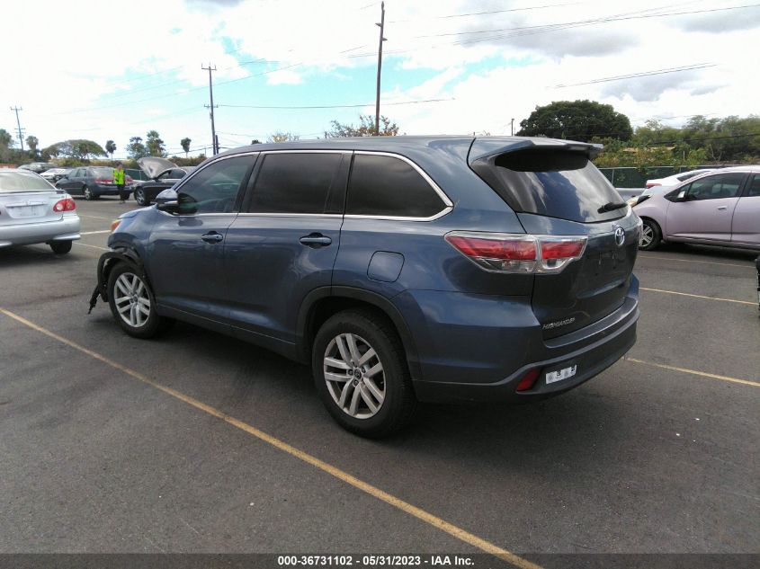 2016 TOYOTA HIGHLANDER LE - 5TDZKRFH5GS130110