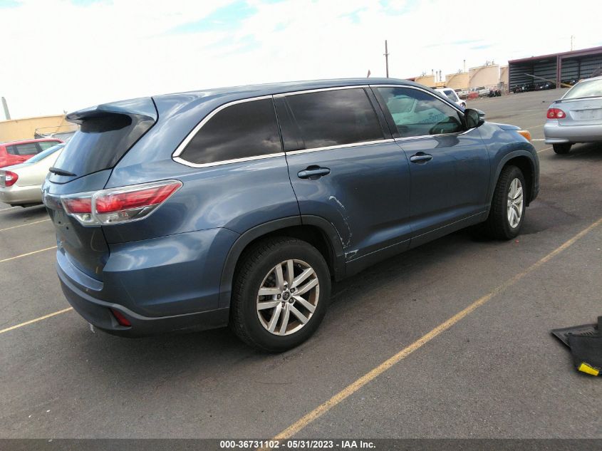 2016 TOYOTA HIGHLANDER LE - 5TDZKRFH5GS130110