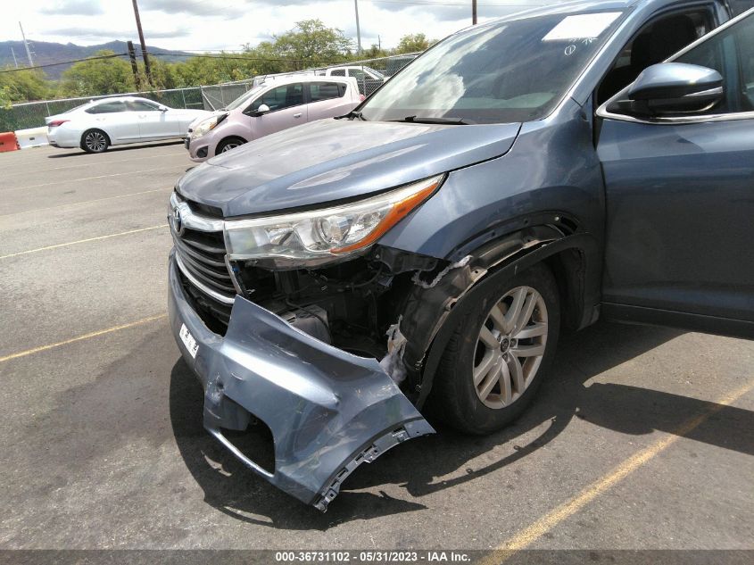 2016 TOYOTA HIGHLANDER LE - 5TDZKRFH5GS130110
