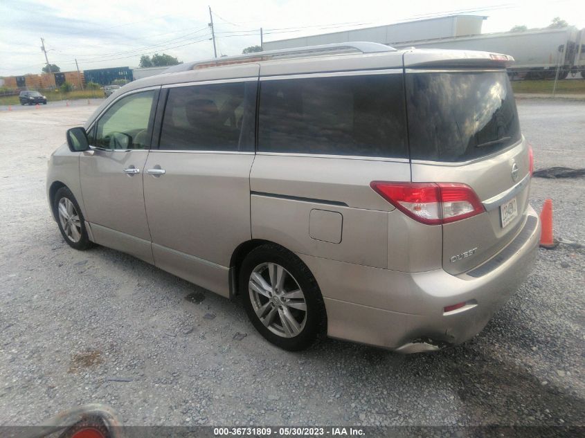 2013 NISSAN QUEST SL - JN8AE2KP2D9063876