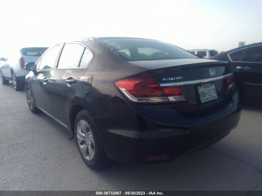 2013 HONDA CIVIC SDN LX - 19XFB2F59DE009621