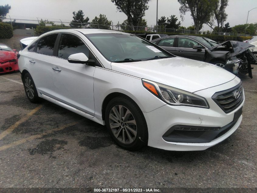 2016 HYUNDAI SONATA 2.4L SPORT - 5NPE34AF2GH279312