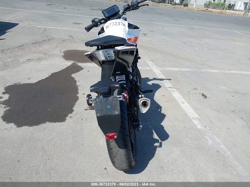 VIN MD2JPJ404NC272535 2022 KTM 390 DUKE
