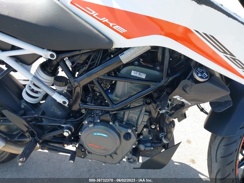 VIN MD2JPJ404NC272535 2022 KTM 390 DUKE