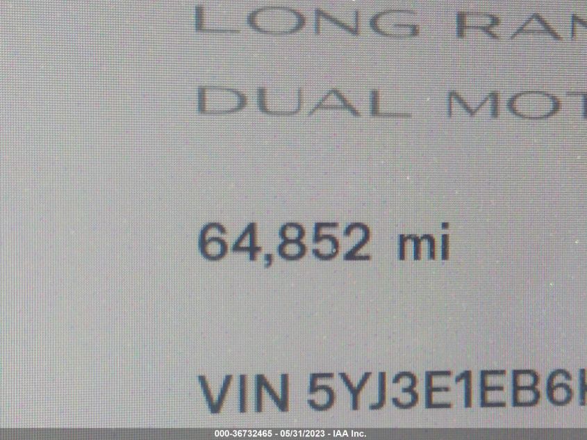 2019 TESLA MODEL 3 LONG RANGE/PERFORMANCE - 5YJ3E1EB6KF195380