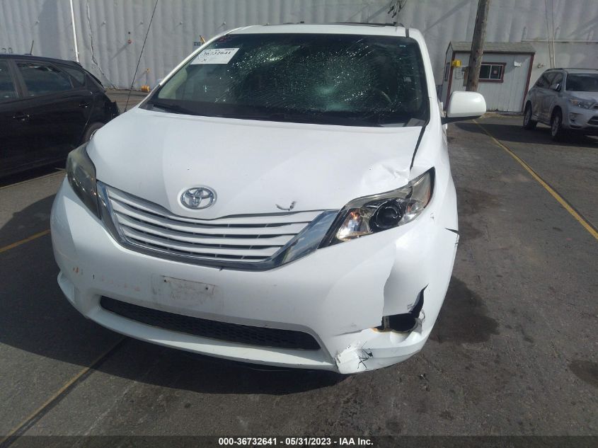 2014 TOYOTA SIENNA XLE/XLE AAS/LTD - 5TDYK3DC6ES463767