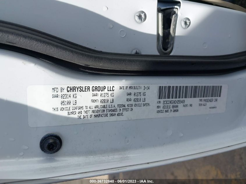 2014 CHRYSLER 300 300C - 2C3CCAEGXEH255469