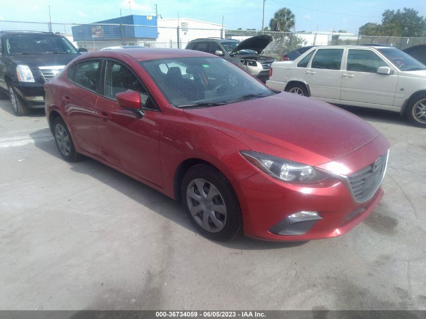 2015 MAZDA MAZDA3 I SPORT - 3MZBM1U71FM126574