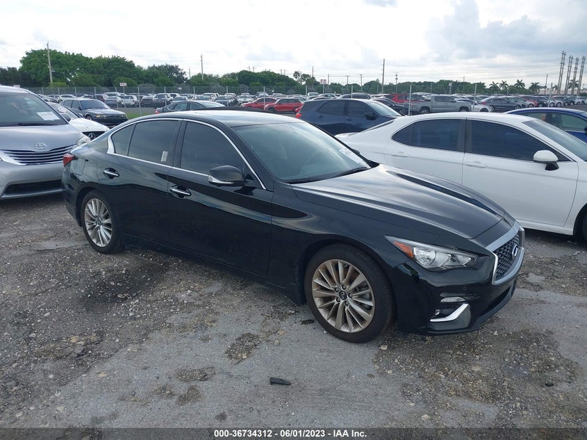VIN JN1EV7BP1MM707541 2021 INFINITI Q50 3.0T LUXE