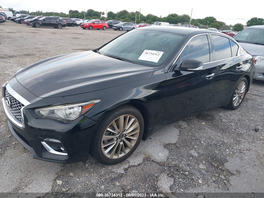 VIN JN1EV7BP1MM707541 2021 INFINITI Q50 3.0T LUXE