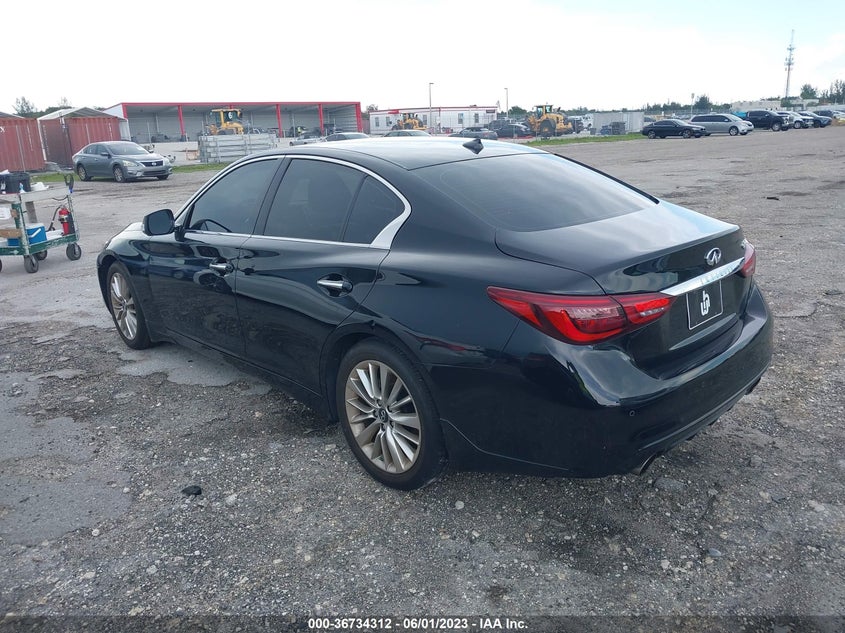 VIN JN1EV7BP1MM707541 2021 INFINITI Q50 3.0T LUXE