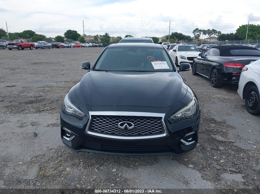 VIN JN1EV7BP1MM707541 2021 INFINITI Q50 3.0T LUXE