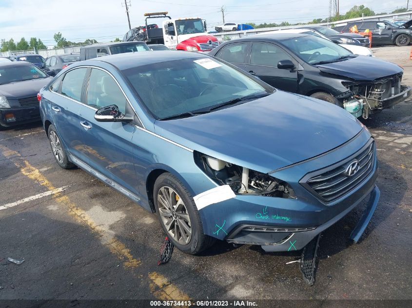 2015 HYUNDAI SONATA 2.4L SPORT - 5NPE34AF0FH054787