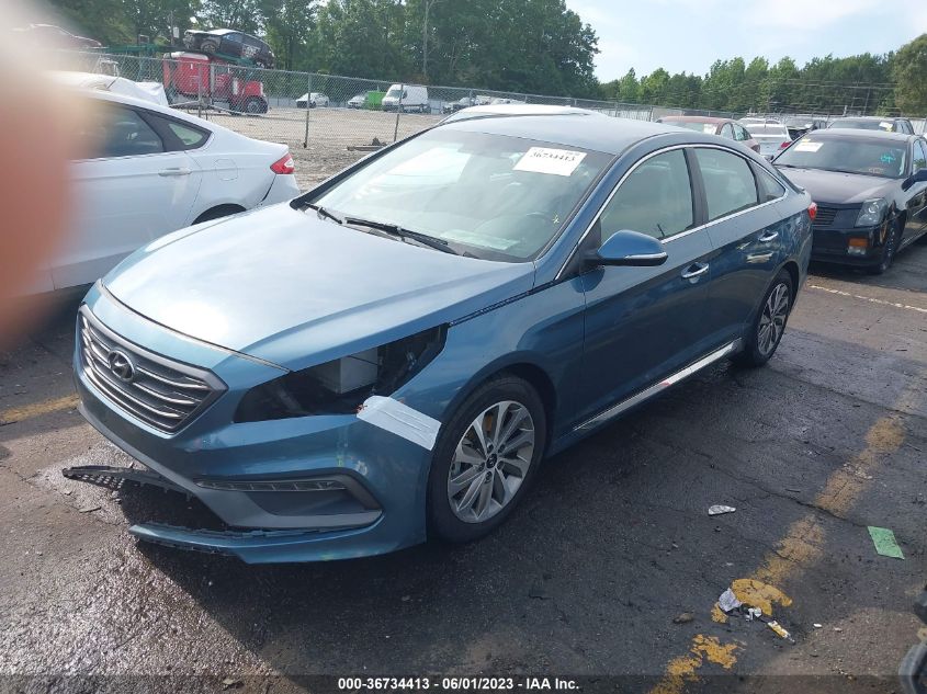 2015 HYUNDAI SONATA 2.4L SPORT - 5NPE34AF0FH054787