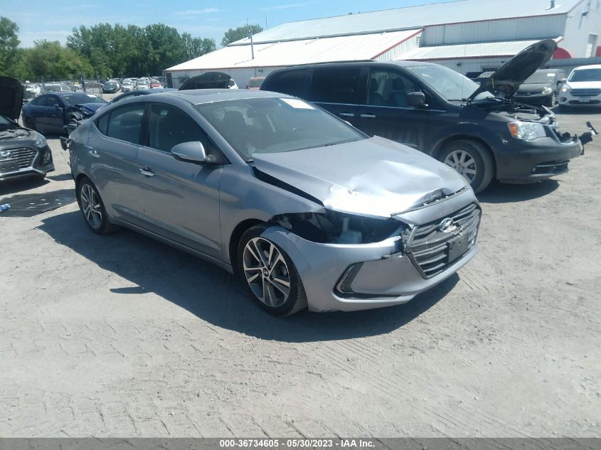 2017 HYUNDAI ELANTRA LIMITED - 5NPD84LF7HH180528