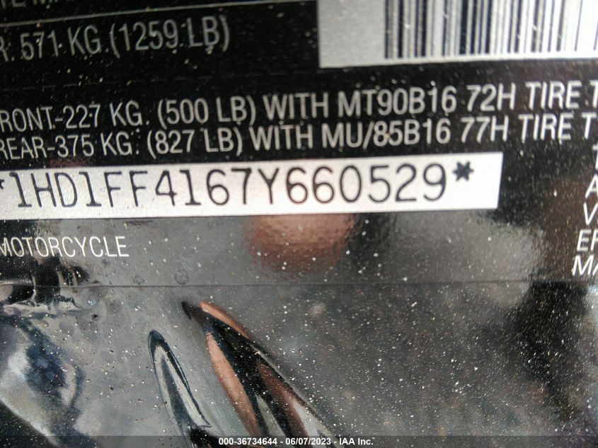 2007 HARLEY-DAVIDSON FLHT CLASSIC - 1HD1FF4167Y660529