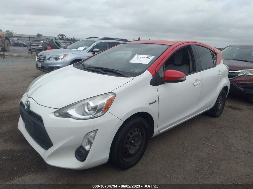 2015 TOYOTA PRIUS C ONE/TWO/THREE/FOUR - JTDKDTB3XF1110823