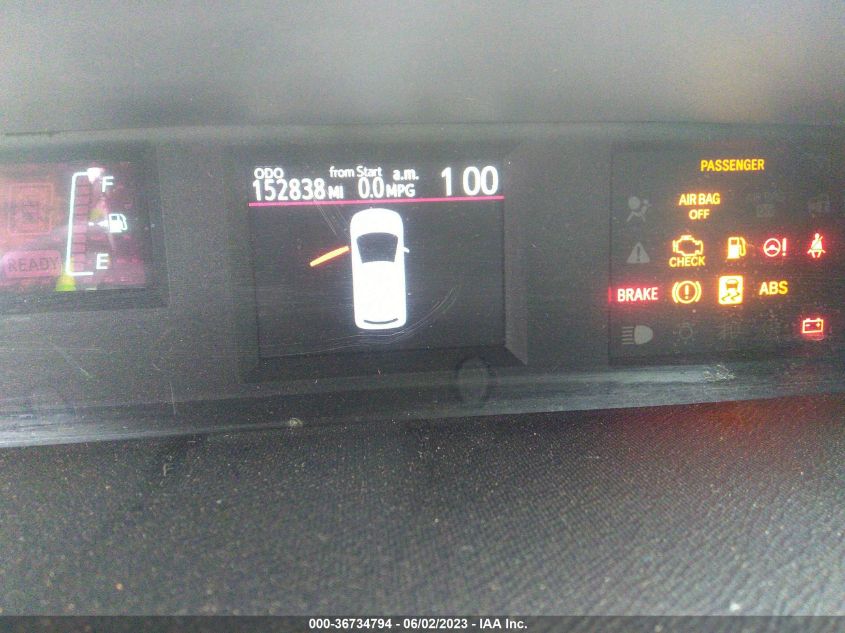 2015 TOYOTA PRIUS C ONE/TWO/THREE/FOUR - JTDKDTB3XF1110823
