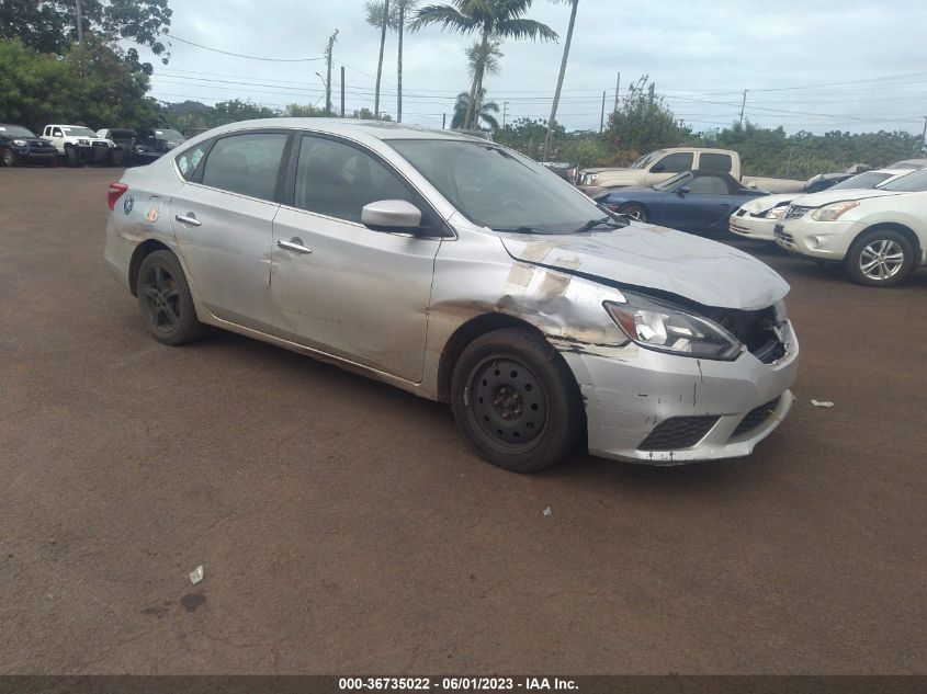 2016 NISSAN SENTRA SR/SL/S/SV/FE+ S - 3N1AB7AP0GY292299