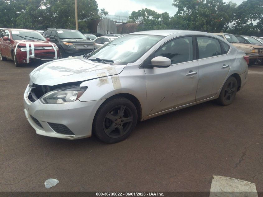 2016 NISSAN SENTRA SR/SL/S/SV/FE+ S - 3N1AB7AP0GY292299