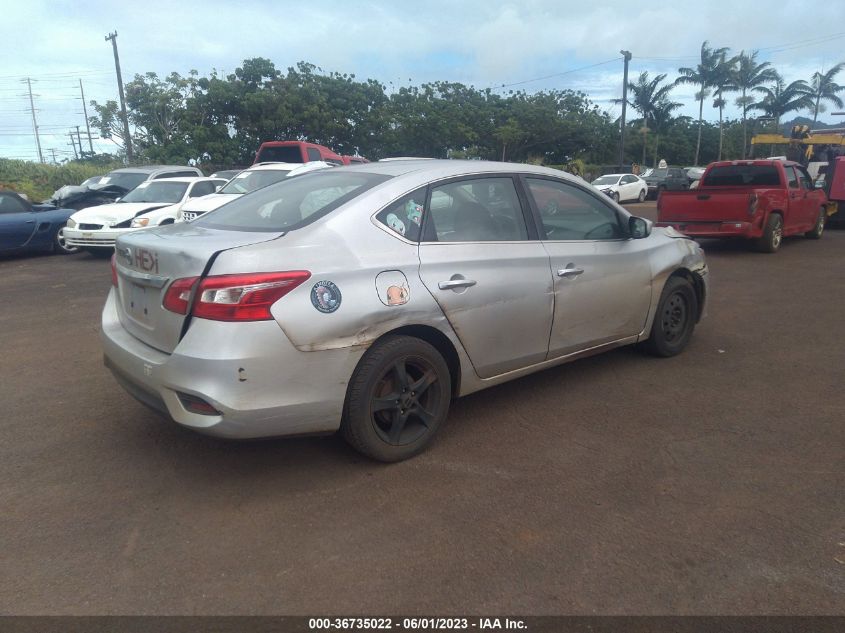 2016 NISSAN SENTRA SR/SL/S/SV/FE+ S - 3N1AB7AP0GY292299