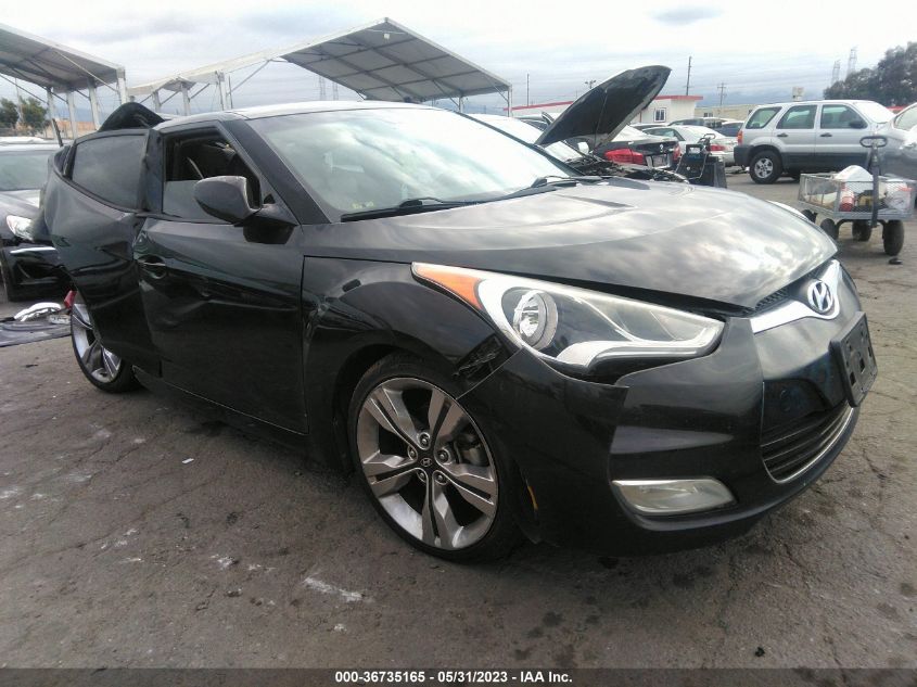 2013 HYUNDAI VELOSTER W/BLACK INT - KMHTC6AD4DU179095